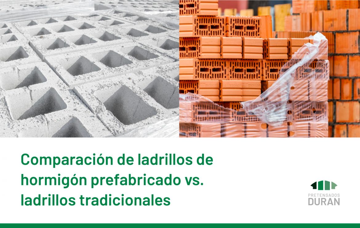 Comparación de ladrillos de hormigón prefabricado